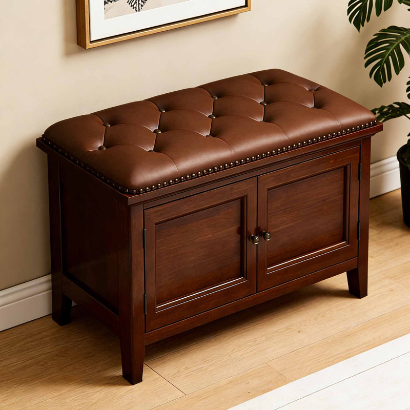 Commode, H 17,72 po x l 23,62 po x P 13,78 po, Brun
