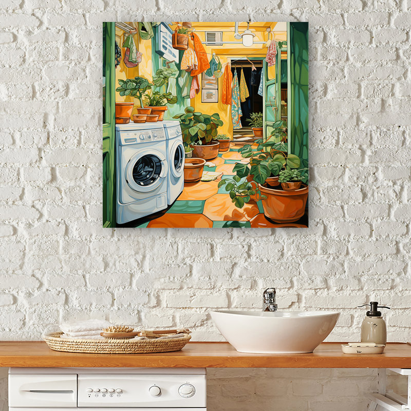 Blanchisserie Romm Jungle Adventure III - Art mural, H 32 po x l 24 po x P 1 po