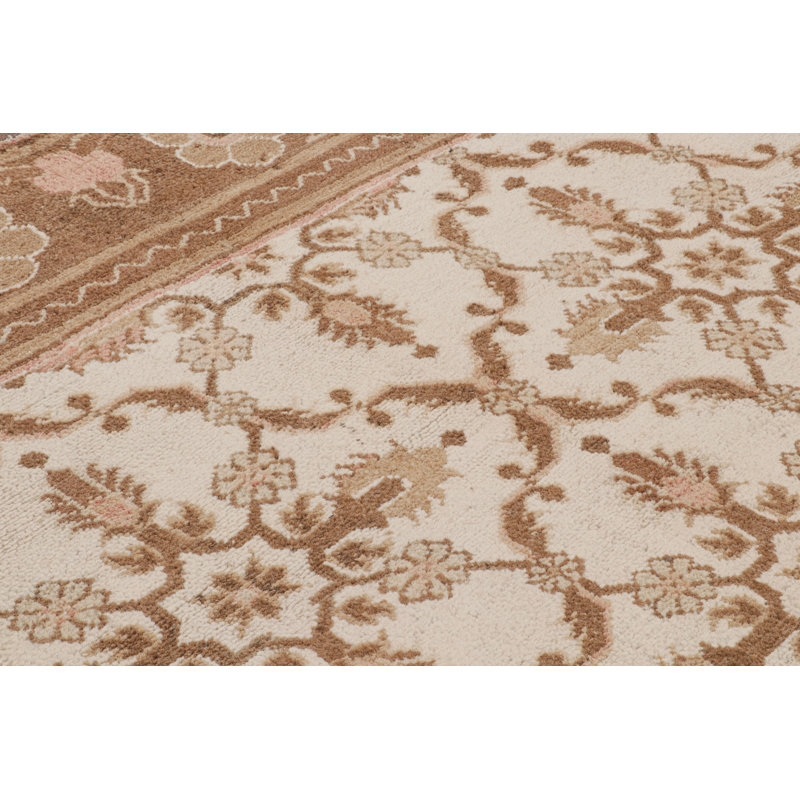 Hand Knotted Wool Floral Area Rug