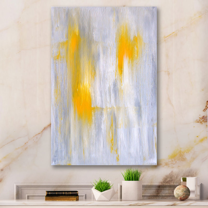 Fusion de l'abstrait - Peinture, H 20 po x l 12 po, Toile tendue