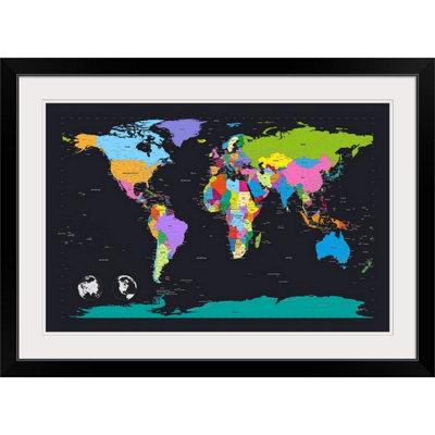 «Traditional World Map» par Francy, impression