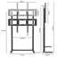 Universal Floor TV Stand Mount Height Adjustable TV Bracket For 32-100 Inch-70655648