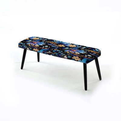 Banc rembourré Mystical Allure Flower Serenity - Pois