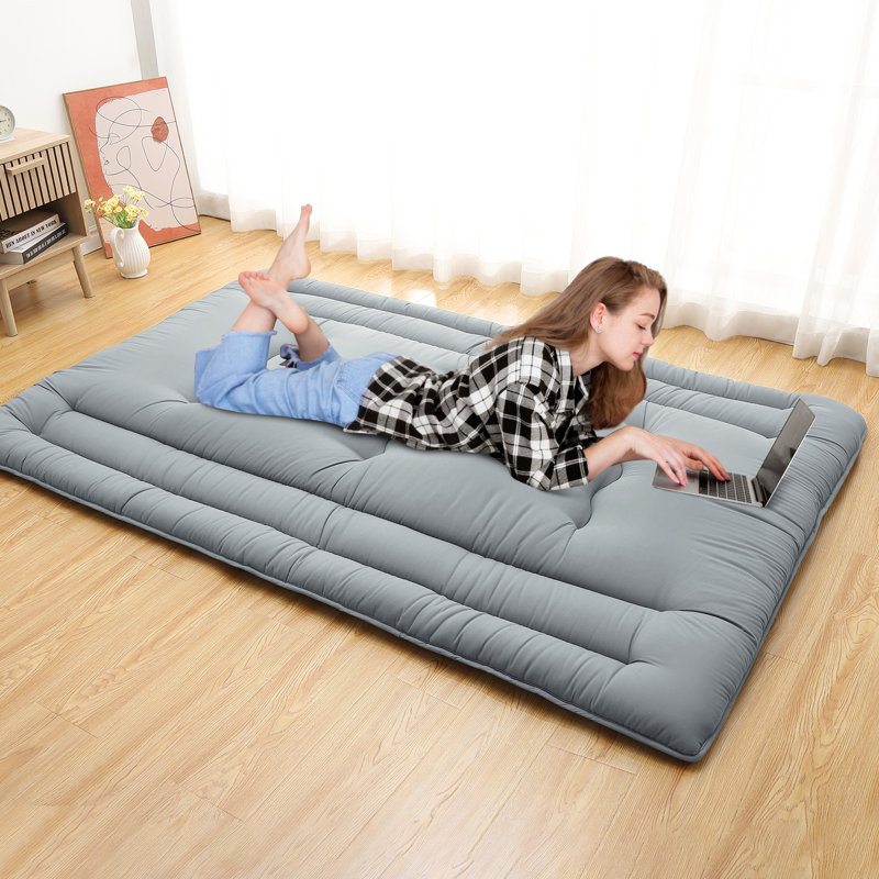 105gsm 100% Polyester Brushed Fabric Sponge Tatami Mat Japanese Style Plain Color Soft Durable Floor Mat Comfortable Home Mat