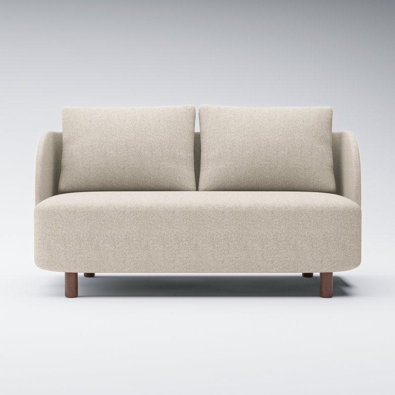 Upholstered 53.9'' Loveseat, Sandstone Beige