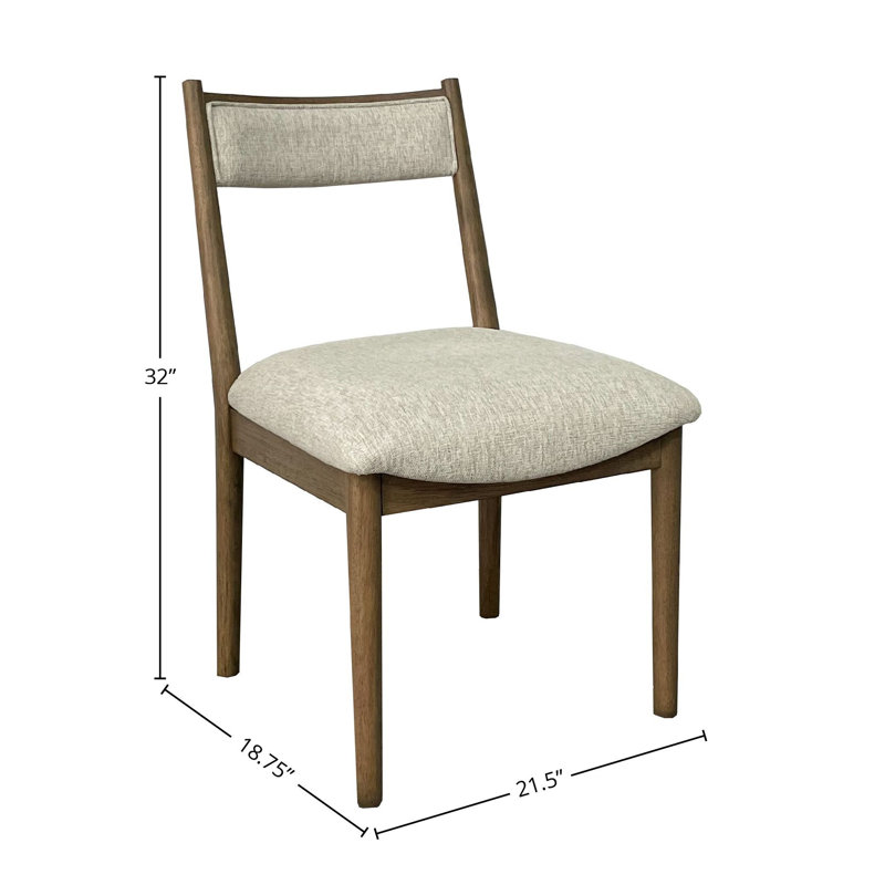 Fauteuil croissant en tissu de polyester Aurora, Latte