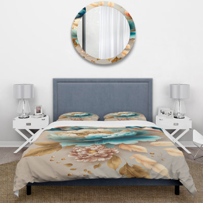 Ensemble de housse de couette multicolore Blooming Flowers I - Floral