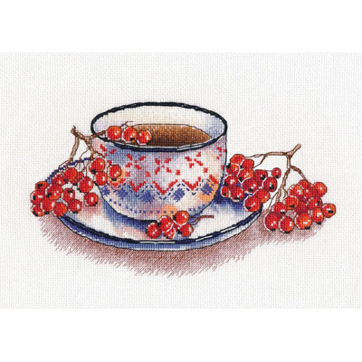 Rowanberry Tea 1452 au point de croix compté