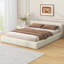 [Lit rembourré beige élégant] - Le choix idéal pour votre chambre à coucher, grand lit-282536799