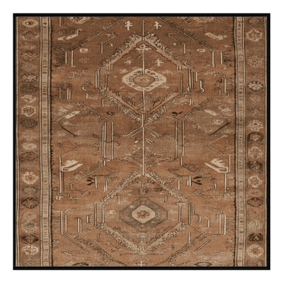 Machine Washable Turkish Brown Area Rug
