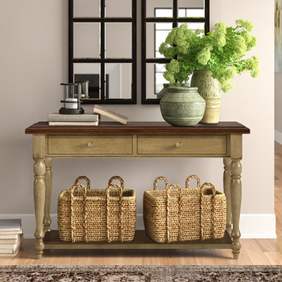 Console en bois massif Courtdale