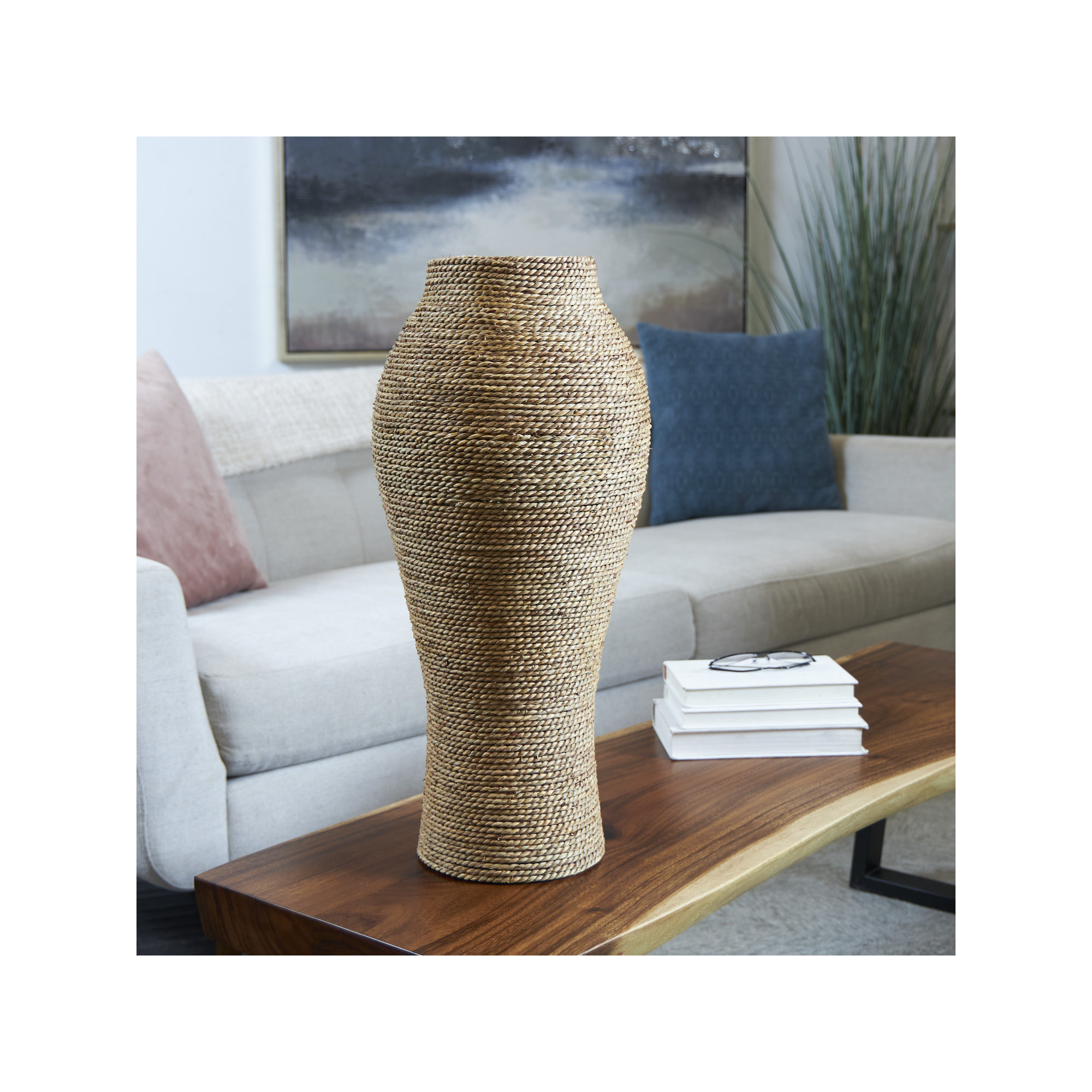 Neta Earthenware Jar, 23.9" H x 10.8" W x 10.85" D