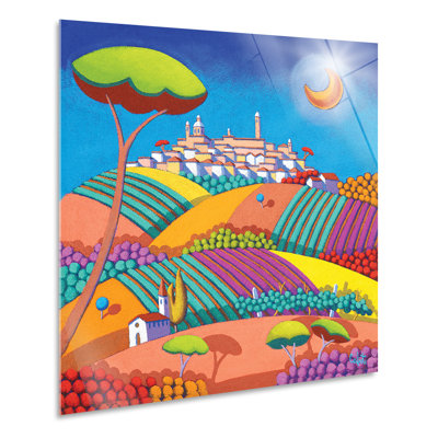 Hills With Tree by Stefano Calisti - No Frame Print