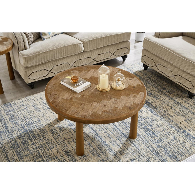 Table basse en bois massif Josniel