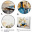 Bleu et jaune agrume Boho Pottery I - Boho Pottery, art mural-445683788-445683831