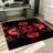 Stunning Floral Butterfly Print Area Rug, Soft & Comfortable Indoor Floor Mat for Living Room, Bedroom, Home Decor-129764642