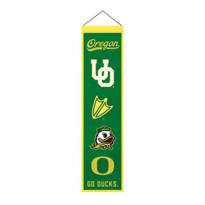 Décoration murale NCAA Oregon Ducks Heritage | 8 x 32