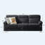 Canapé moderne 84,2 po à 3 places avec revêtement en molleton, coussins à haute densité et garniture cloutée-578404455