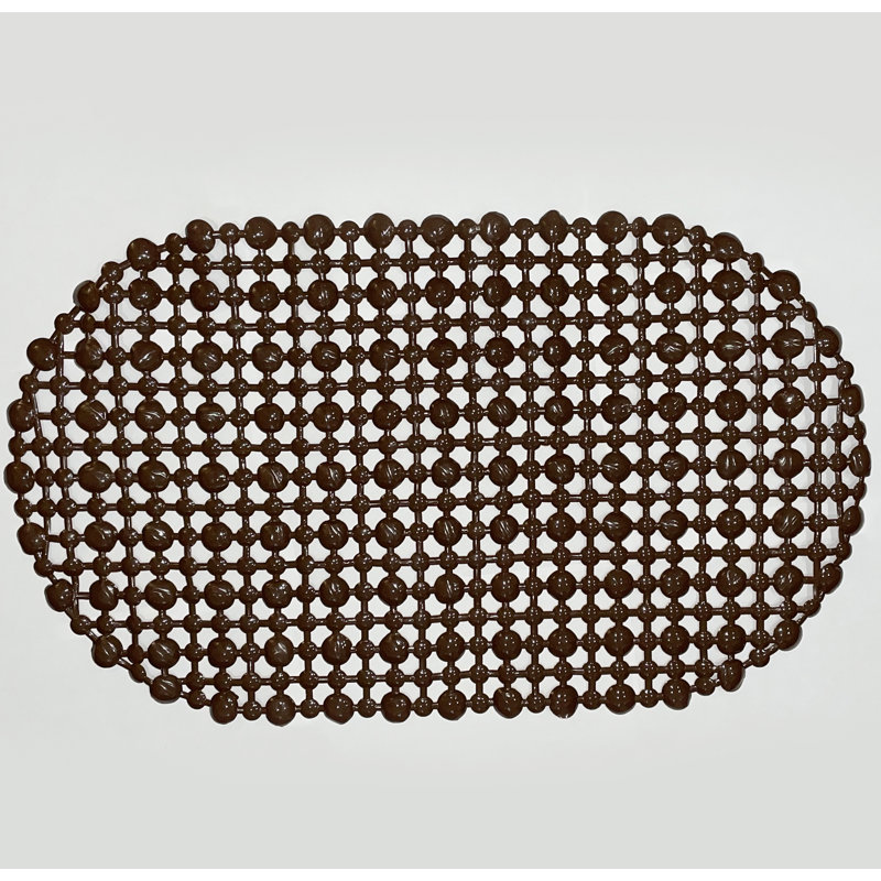 Tapis de douche en plastique Castaldo, Brun
