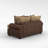 73" Recessed Arm Loveseat with Reversible Cushions