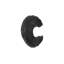 Swoop Wall Art, Black Wood, Small