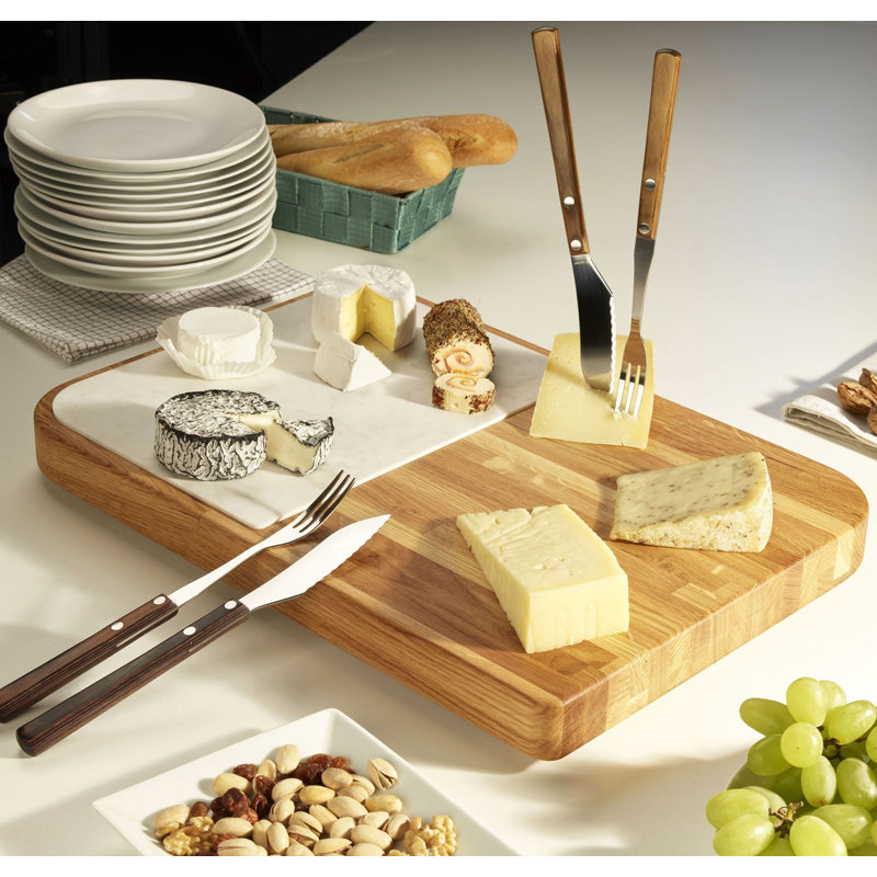Planche à fromage en bois avec insert en marbre Legnoart Cheese Place