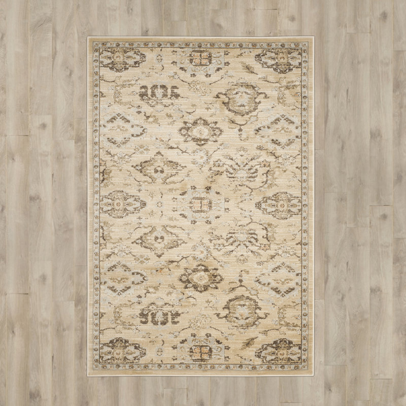 McCabe Performance Floral Rug, Rectangle 4' x 6'