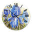 Iris Blossoming Flowers - Horloge murale traditionnelle-60280983