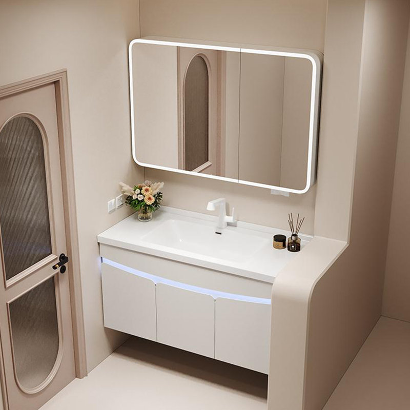 Simple and modern bathroom cabinet