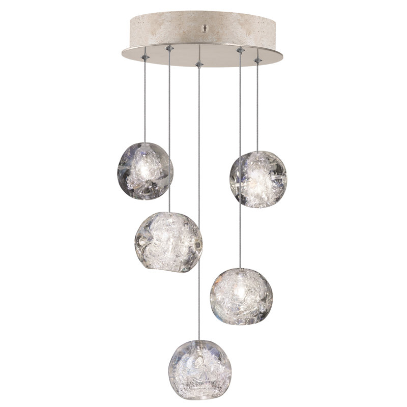 Luminaire suspendu rond 12 po Natural Inspirations, Doré