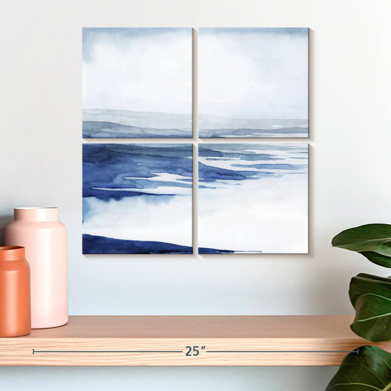 Avery Crystallized Lagoon I, 18" H x 18" W