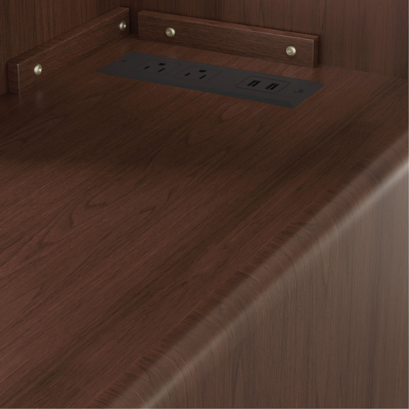 End Table With Drawers And Open Shelves, Perfect For Bedroom And Corner Spaces, Combining Storage And Style.