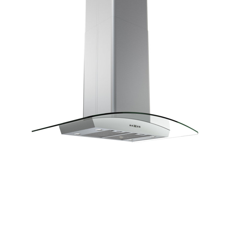 Core 42" 715 CFM Convertible Island Range Hood in Stainless Steel with Nightlight