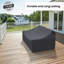 Housse pour causeuse de 52,75 po Melrose