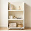 Bibliothèque standard en bois massif beige moderne-1894500635