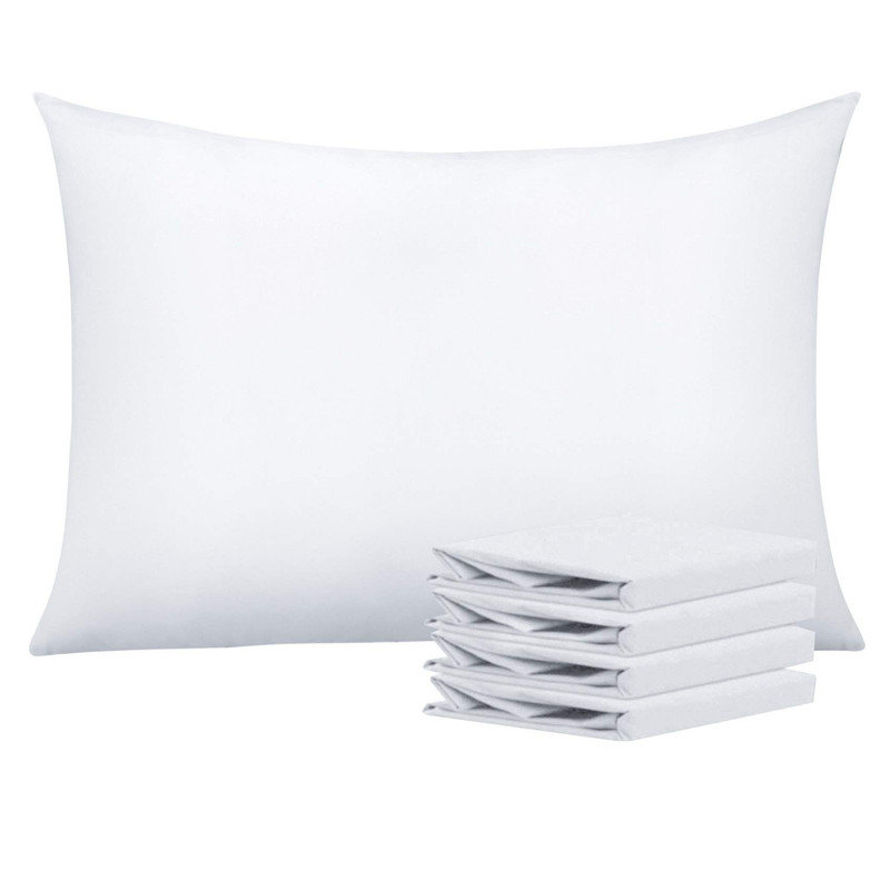 Easy Care Brushed Microfiber Pillow Case Microfiber Polyester Pillowcase With Envelope Closure By Lotechicw, White