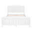 Full Size Solid Wood Platform Bed with Support Slats – Sturdy, No Box Spring Needed, White-1257789412-1257789415