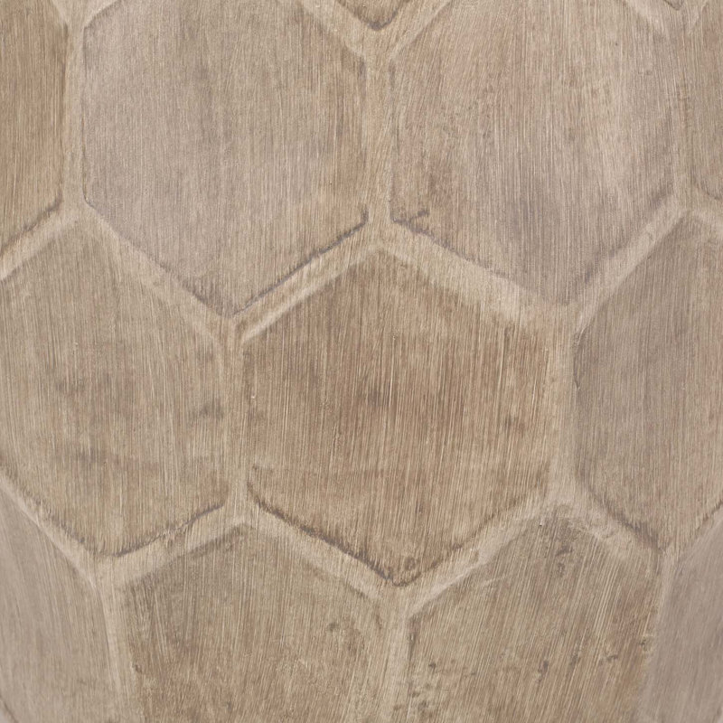 Outdoor Unique Honeycomb Pattern Side Table, Boho Design End Table, Small Accent Table