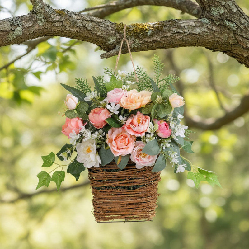 Porte-couronne de fleurs Simulation Home Spring