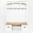 Hall Tree 55.1'' Wide With Bench And Shoe Storage-104384695