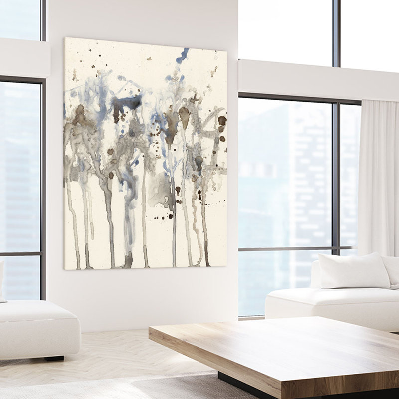 Reproduction d’art sur toile tendue « neutral splash i » par jennifer goldberger