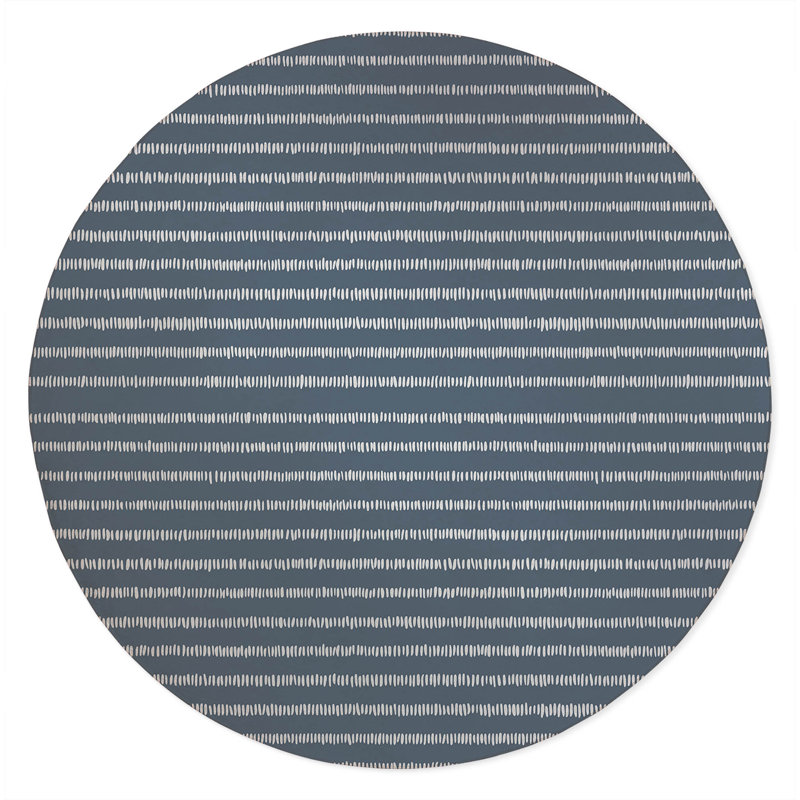 Scatter Row Non-Slip Outdoor Rug, Round 5'