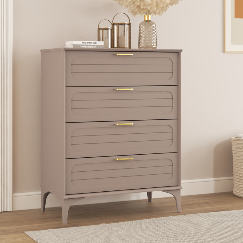 Harrington Curtis 4 Drawer Chest, Warm Nude