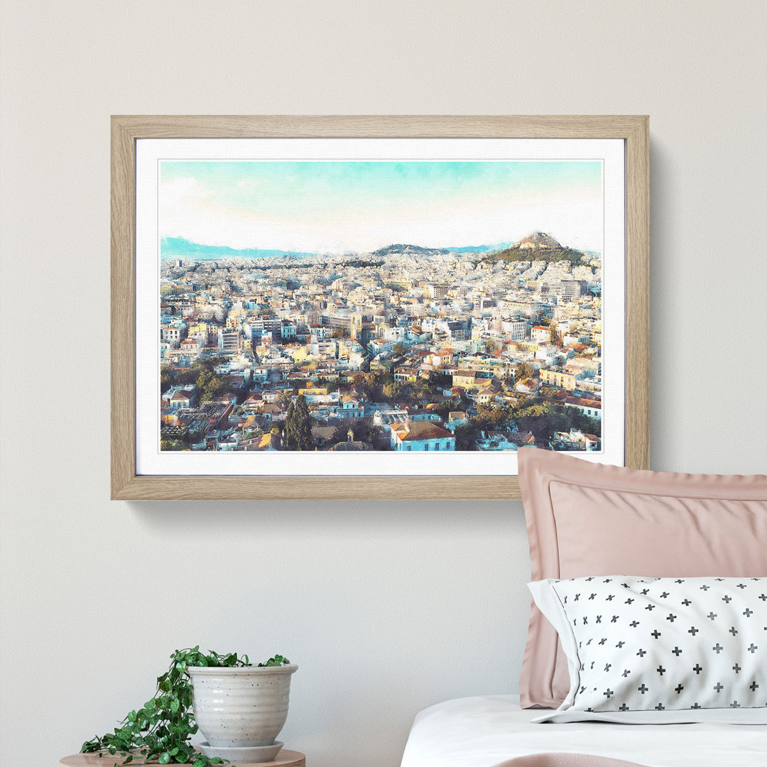 Athens Skyline In Greece Painting