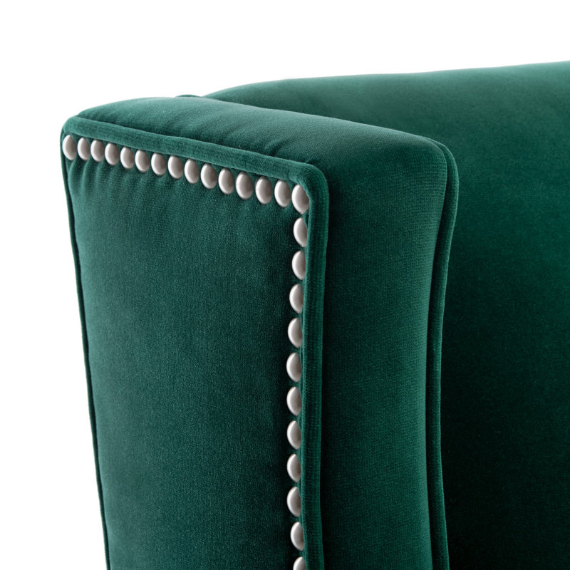 Higdon Velvet Chaise Lounge, Velvet Ash Gray