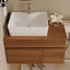 Petit meuble-lavabo flottant simple 31,5 pouces avec lavabo