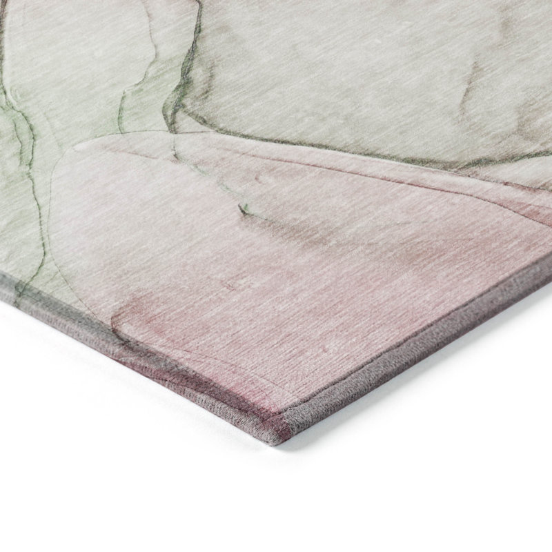 Alfonzo Washable Abstract Indoor / Outdoor Rug, Rectangle 8' x 10'