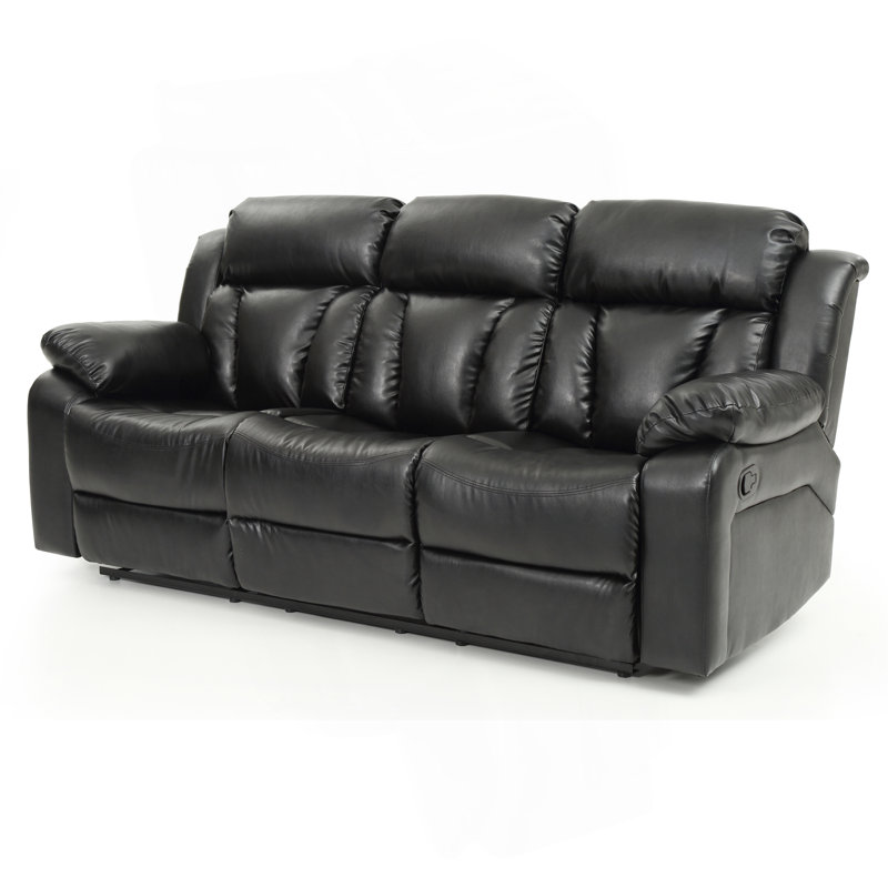 Canapé inclinable Glory Furniture Daria, noir, Noir