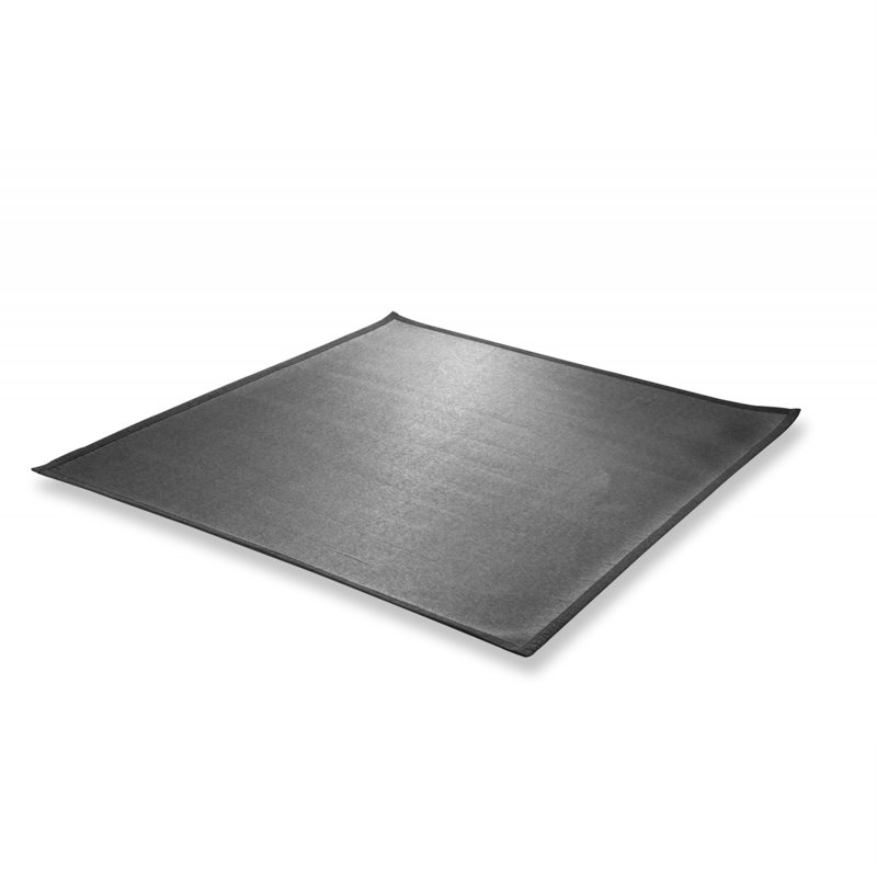 Tapis intérieur charbon Caselli, Rectangle 4 pi 11 po x 4 pi 7 po