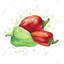 Art sur toile Bell Bell Peppers - nourriture colorée pour la maison